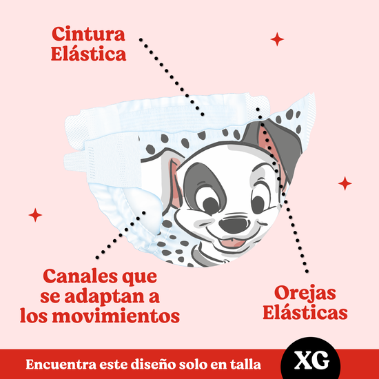 Pañales Huggies Active Sec Etapa 4/XG, 100 Uds. (Edición Limitada)